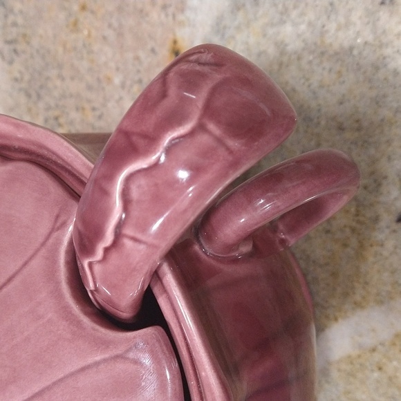 Metlox pottery eggplant purple cabbage lettuce ware vintage rare soup tureen - Picture 6 of 7